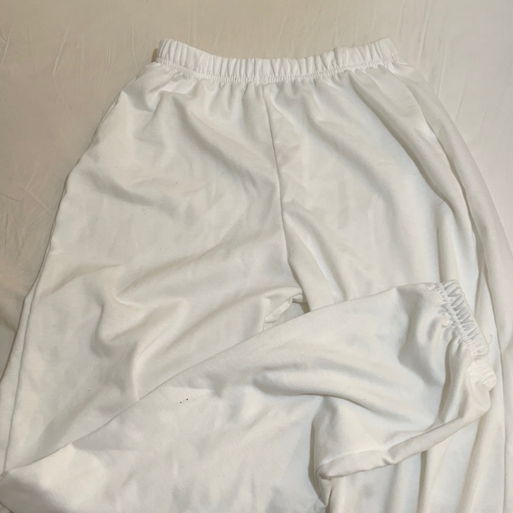 White sweatpants